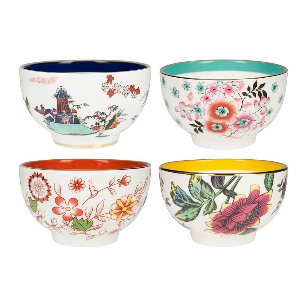 Wedgwood Wonderlust Tea Bowl Set of 4, 3.3", multi