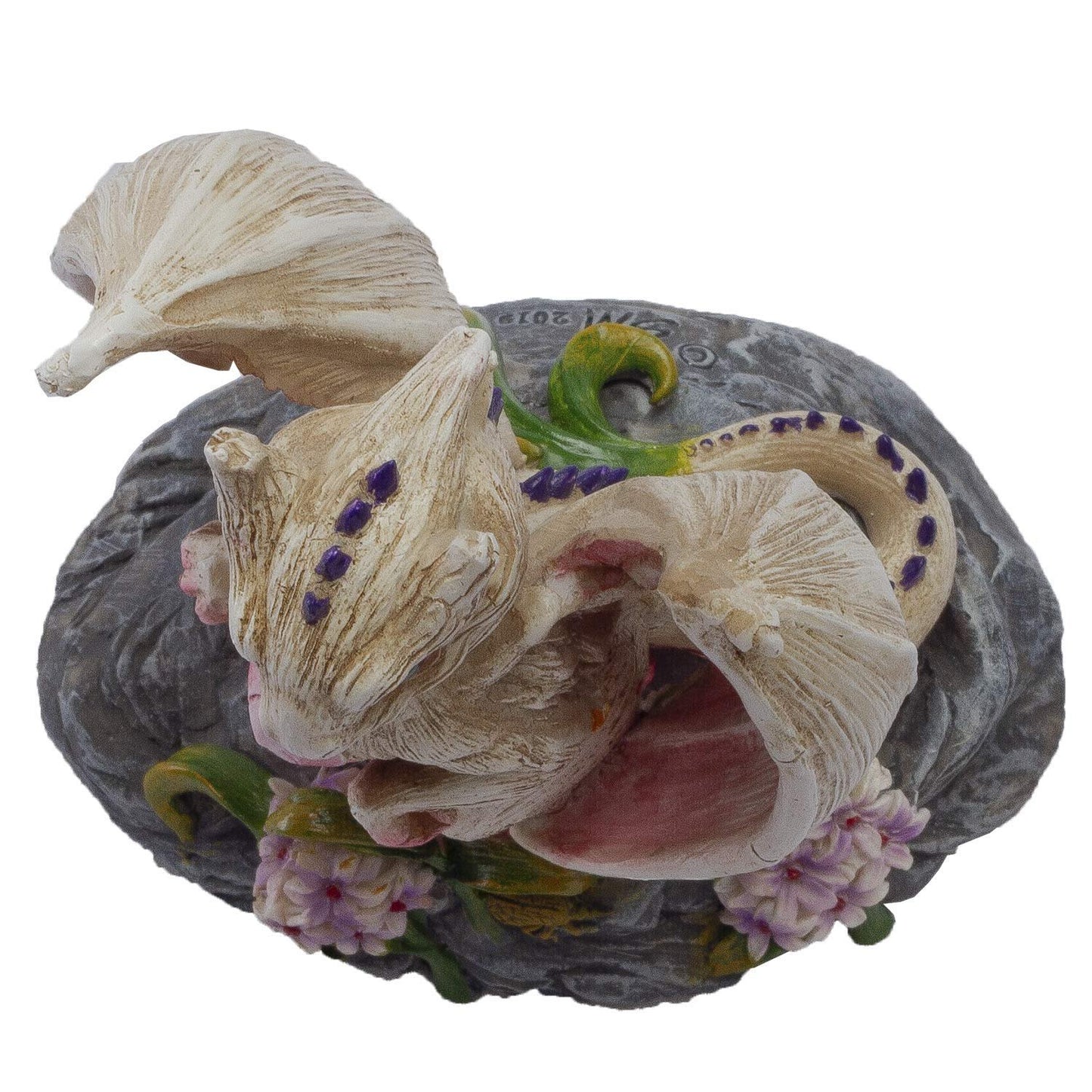 Pacific Giftware Garlic White Dragon Resin Figurine