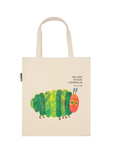 The Very Hungry Caterpillar Tote Bag with Inner Pocket - World of Eric Carle Gift for Book Lovers