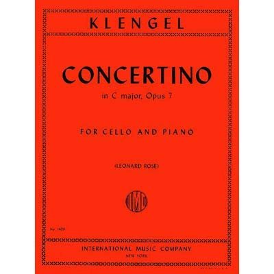 Concertino in C Major, op. 7 for cello and piano; Julius Klengel (International Music) [Paperback]
