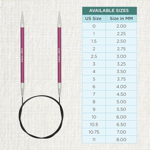 KnitPro Zing Fixed Circular Needles 16" (40cm)