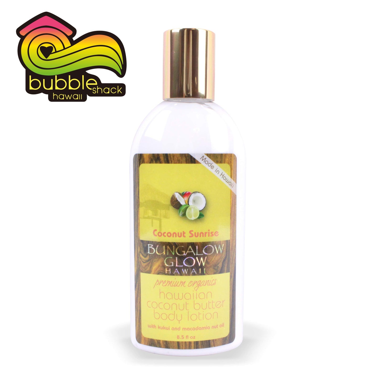 BUNGALOW GLOW Coconut Sunrse Cocont Bttr Body Lotion, 8 OZ