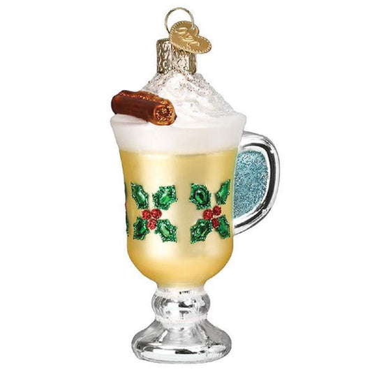 Old World Christmas Eggnog Blown Glass 2020 Unique Christmas Ornaments for Christmas Tree Decorations