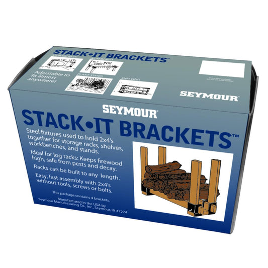 Seymour Stack-It Bracket Set, 4 Heavy-Duty Steel Brackets per Set