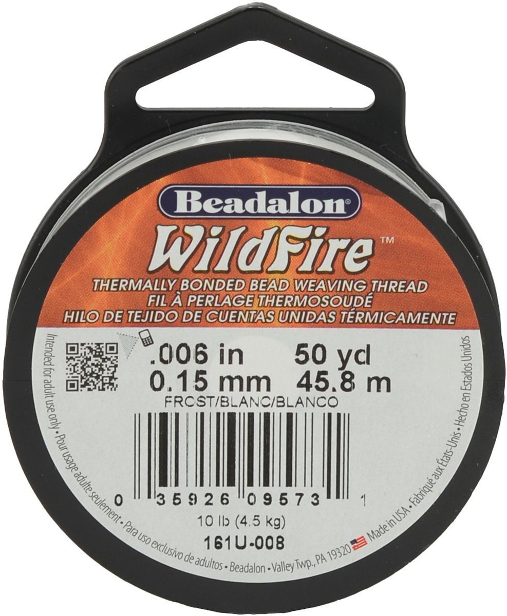 Wildfire Stringing Thread .006x50'-Frost