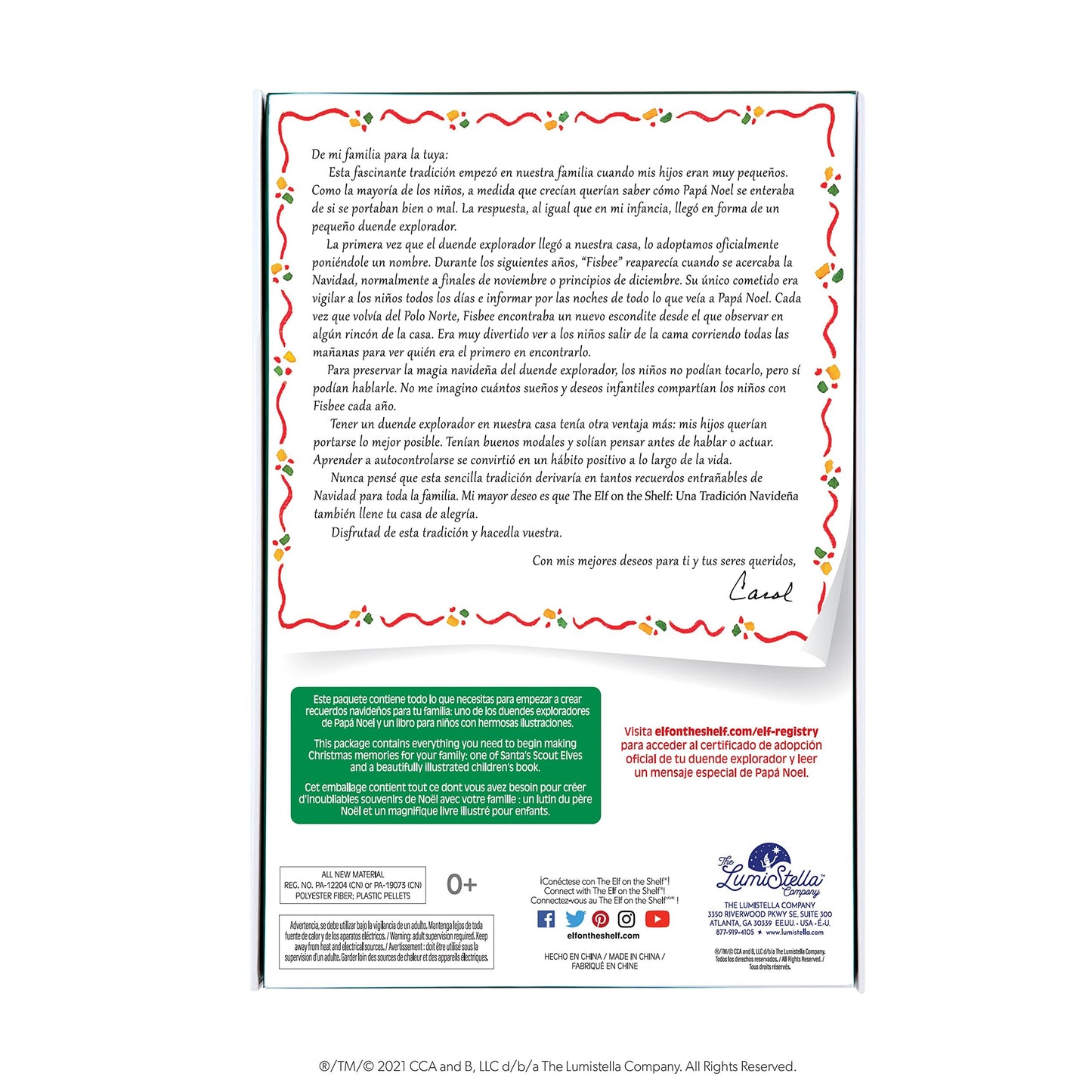 The Elf on the Shelf: UNA TradiciÃn NavideÃa Spanish Language Book & Blue-Eyed Girl Scout Elf