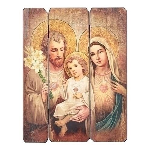 Joseph's Studio by Roman, Panels & Plaques Collection, 15" H HOLY Family Decorative, Home Décor, Devout Gift, Prayerful Inspiration (11x1x15)