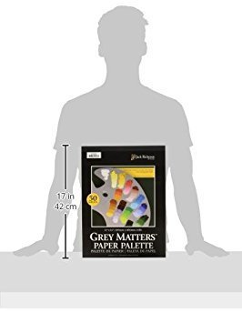 Jack Richeson Grey Matters Disposable Paper Palette, 12 x 16 in