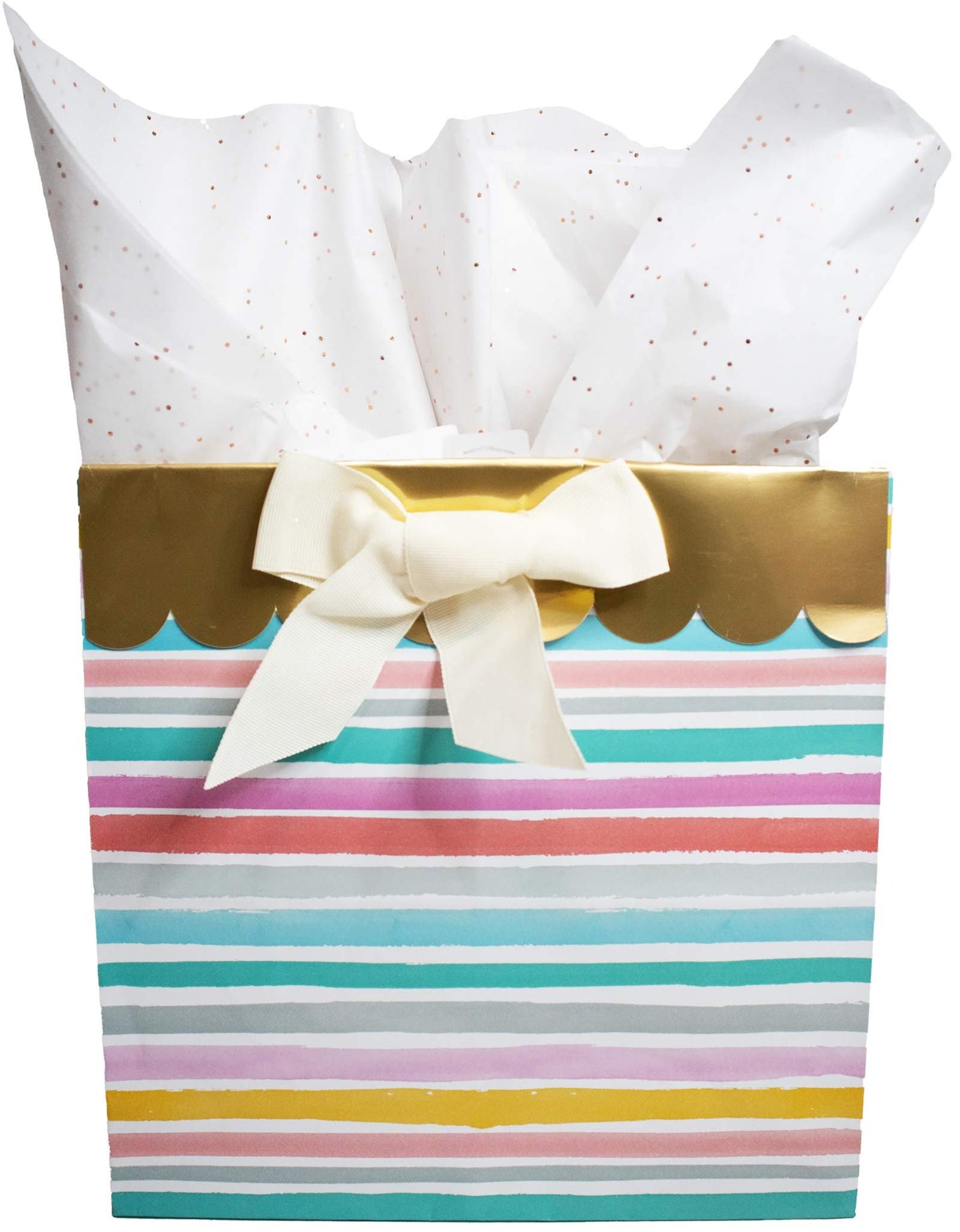 Made in USA 50-Sheet Gemstone Glitter Gift Tissue Paper Pack, 20x30
