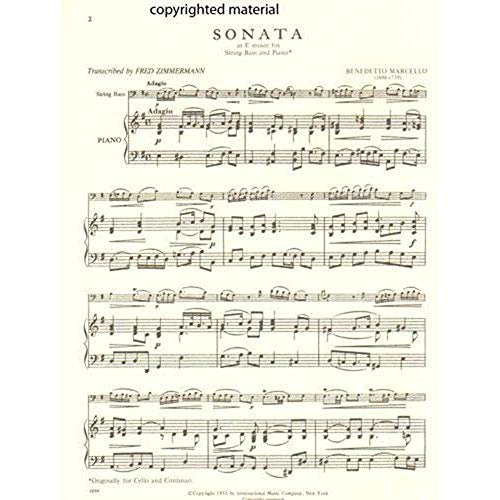 Marcello: Sonata in E minor Op. 1 No. 2 for Bass and Piano