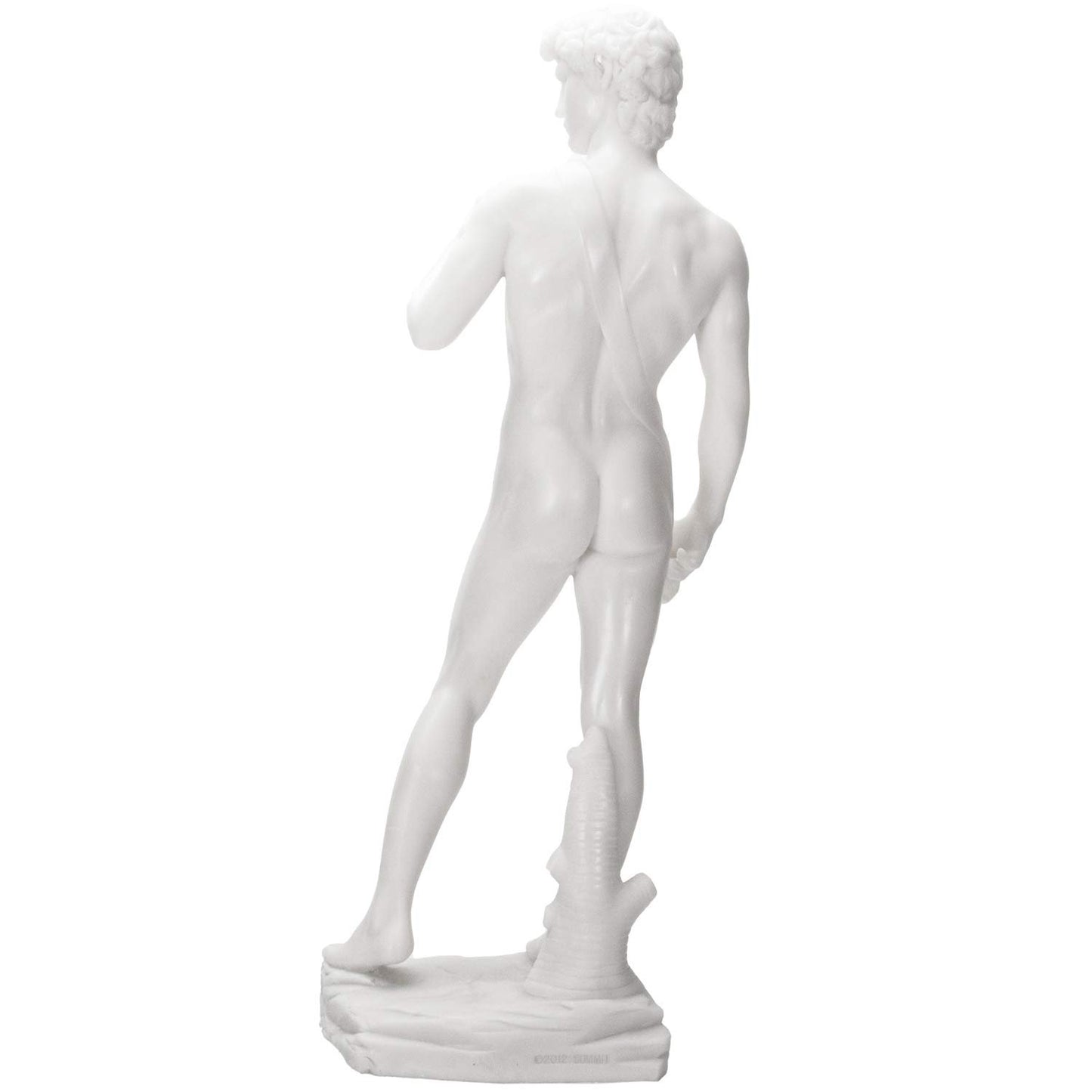 Michelangelo`s `David` Statue Marble White Finish
