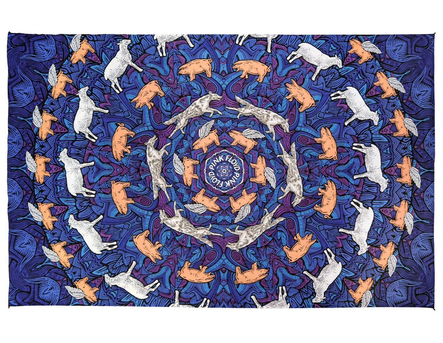 Sunshine Joy 3D Pink Floyd Animals Tapestry Psychedelic Wall Art Huge 60x90 Inches