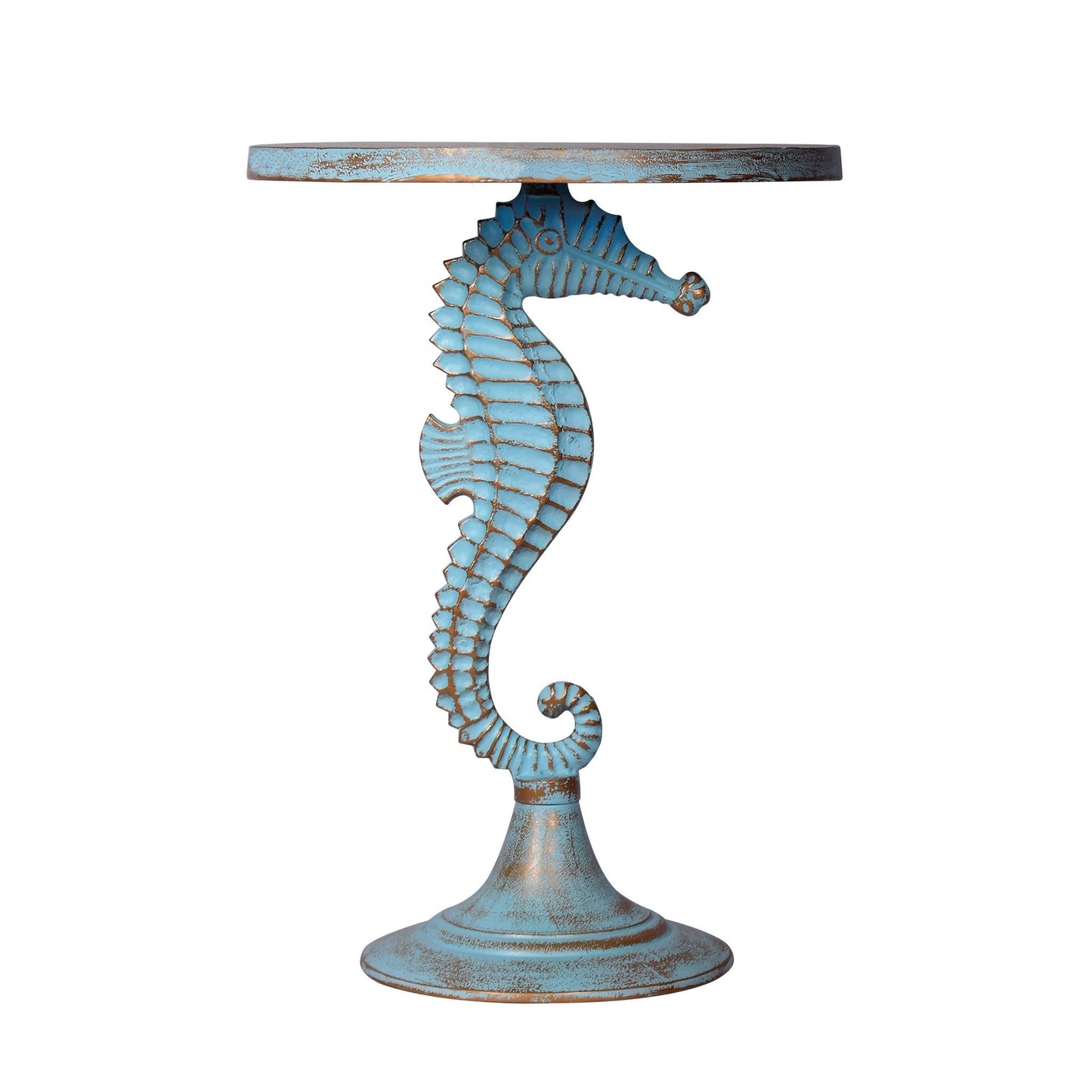 SPI Home Seahorse Table 24.0"" x 18.0"" x 18.0"" 13.20 lbs. Aluminum, Grey, 41088