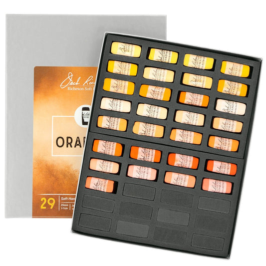 Jack Richeson 422965 Hand Rolled Soft Pastels, Orange