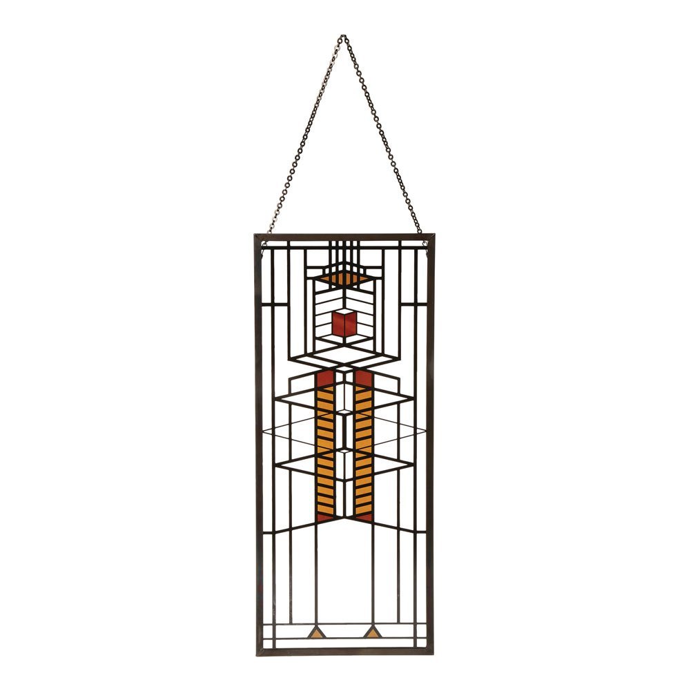 YTC Frank Lloyd Wright Robie Window Stained Glass - 14" x 5.75"