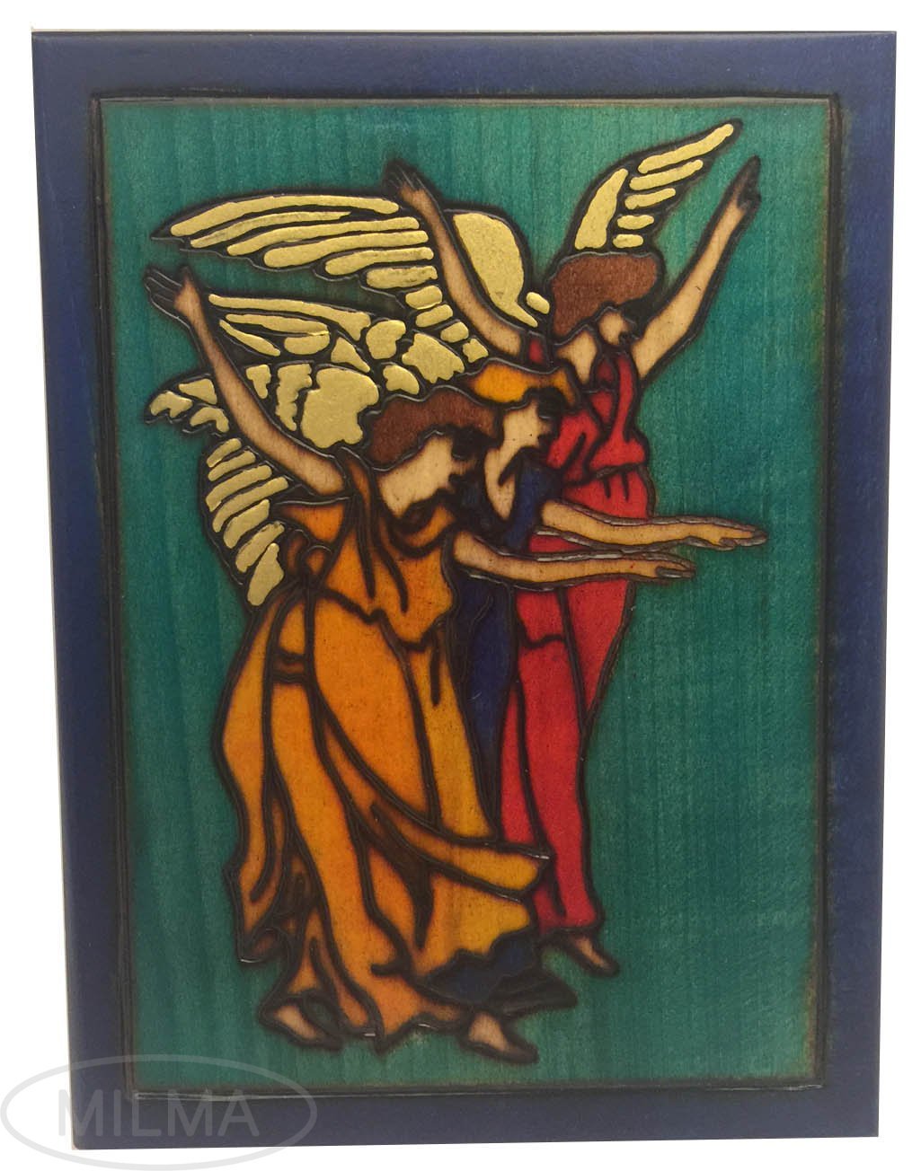 Enchanted WORL OF BOXES Saphirots Angels Jewelry Box Polish Handmade Keepsake Tarot Card Holder