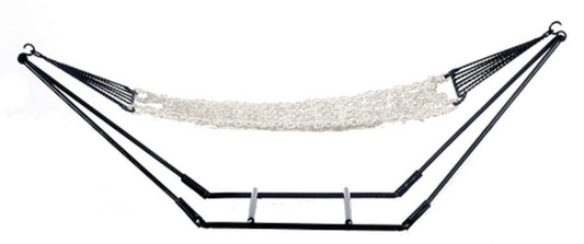 Dollhouse Miniature Hammock on Black Frame