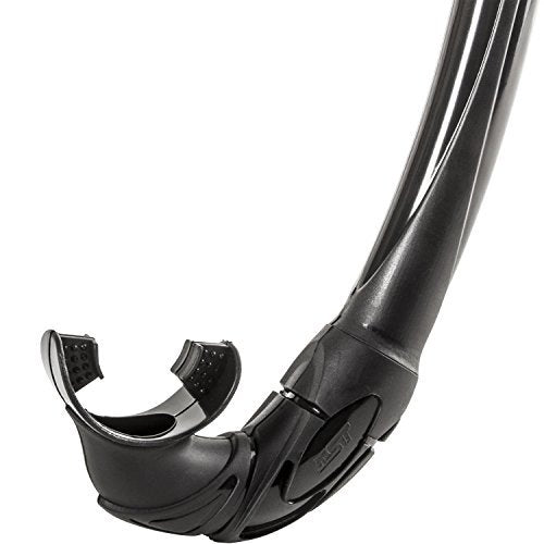 IST SN36 Flexible Foldable 100% Silicone Non-Purging Snorkel (Black)