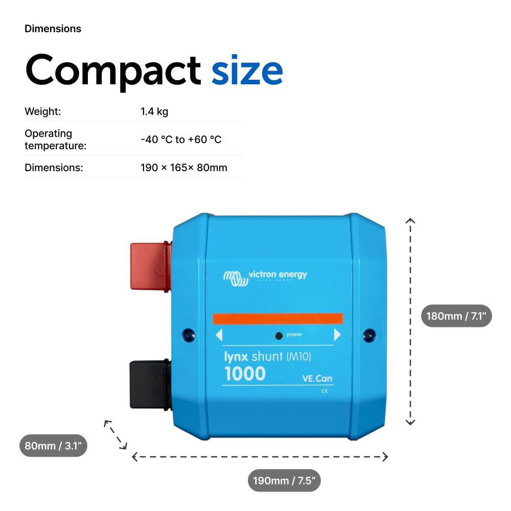 Victron Energy Lynx Shunt IP22 VE.Can 1000 amp