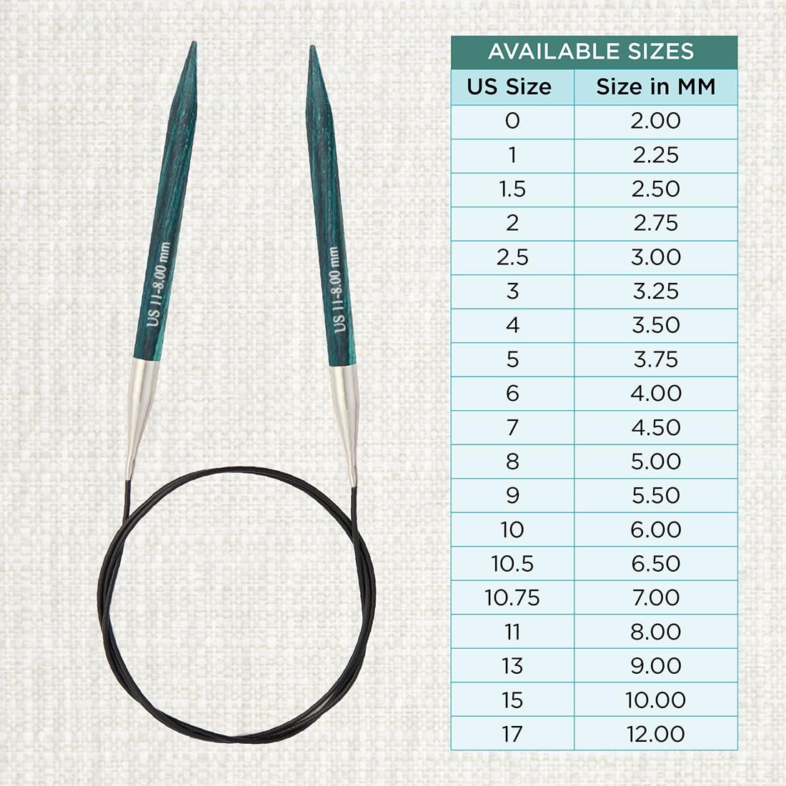 KnitPro Dreamz Fixed Circular Needles 16" (40cm)