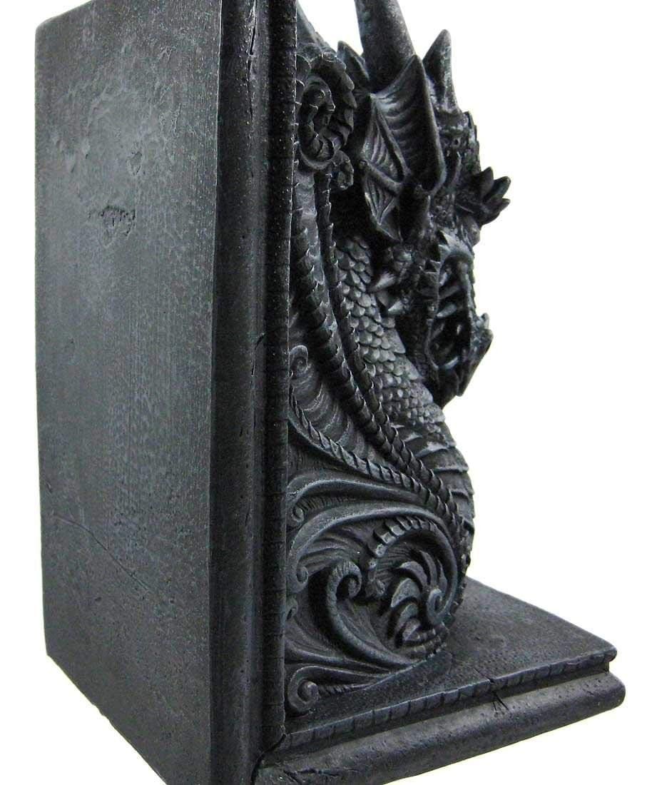 Gothic Dragon Bookends Midieval Book Ends Evil Medieval 8266