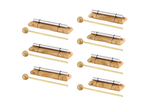 7-Piece Energy Chime Set with Mallets For Meditation, Sound Healing, Yoga and Classrooms — Long Resonance Pure Tone