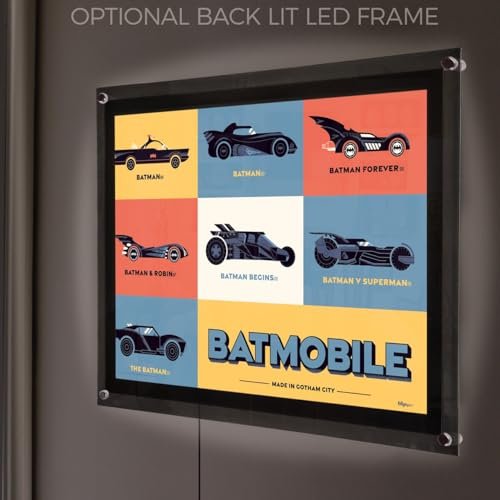 DC Batman 85th Anniversary – Durable 17” x 24” MightyPrint Wall Art – NOT Made of Paper – Officially Licensed Collectible
