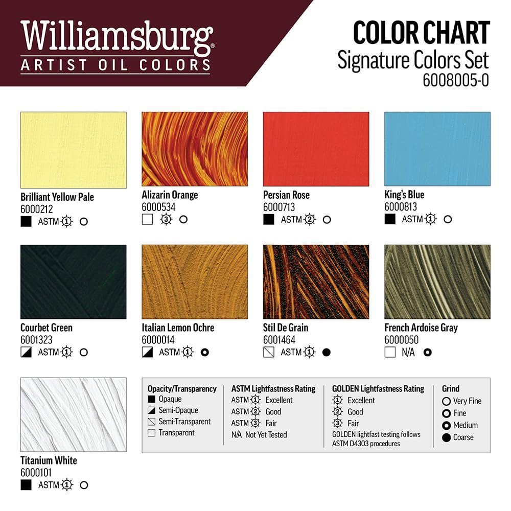 Williamsburg Artist Oil Colors by GOLDEN, Black, Gray and White, Professional Oil Paint