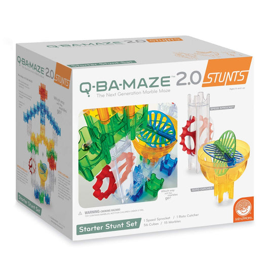 MindWare Q-BA-Maze 2.0 Starter Stunt Set,72 pcs