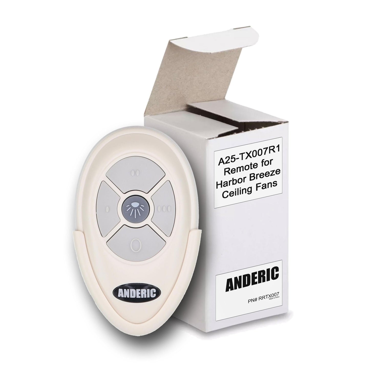 Anderic RRTX007 Replacement for Harbor Breeze A25-TX007, A25-TX007-R1, A25-TX007-N, A25-TX007-L, A25-TX007-S, A25-TX007-LS, A25-TX007-LR Remote Controls