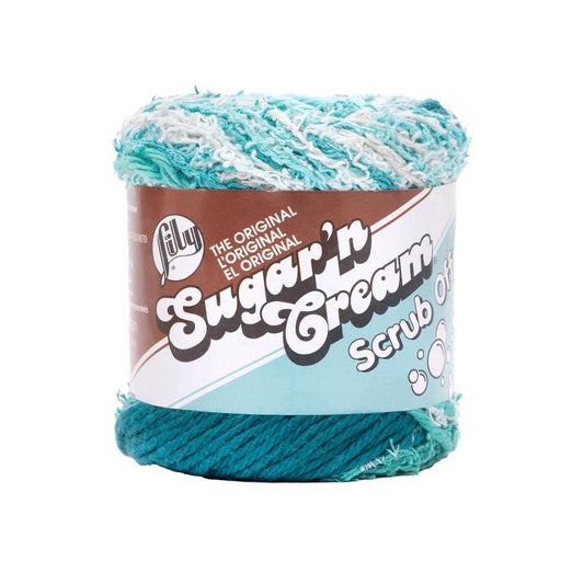 Spinrite Lily Sugar'n Cream Yarn Scrub Off-Deep Turquoise 102090-90029