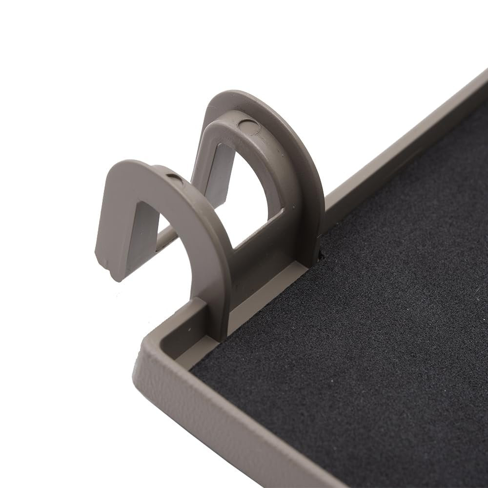 Brock Replacement Overhead Console Sunglasses Holder Box Tan Storage Bin Compatible with 2002-2007 F250 F350 F450 Super Duty Pickup Truck w/out Sunroof 2C3Z 7811586 BAA