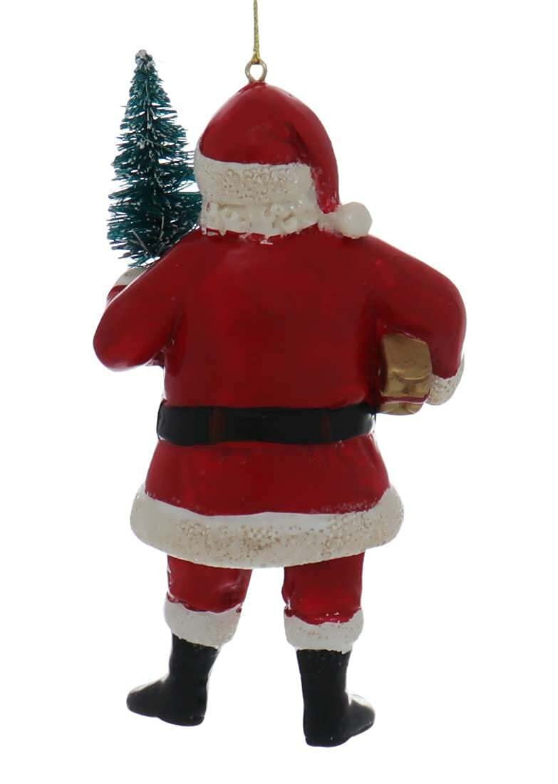 K.A. Kurt Adler, African American (Black) Santa Ornament (Santa with Tree)