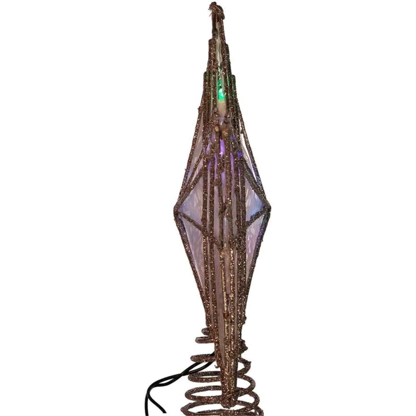 Kurt Adler UL 10-Light LED Color-Changing Star Treetop