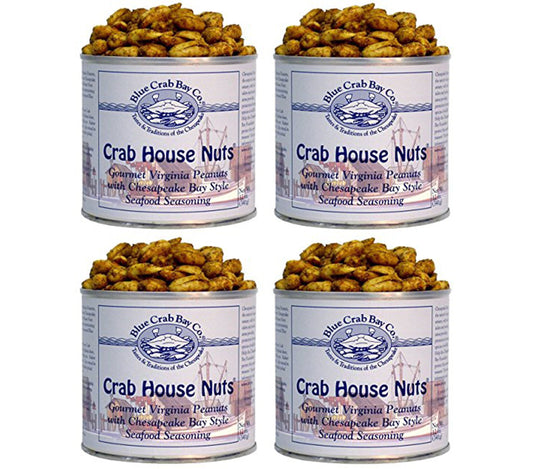 Blue Crab Bay Co. Crab House Nuts, 12-Ounce Packages (Pack of 4)