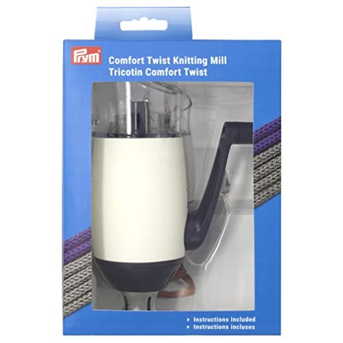 Prym Comfort Twist Cord Tubes Knitting Mill, Alabaster White/Purple Small
