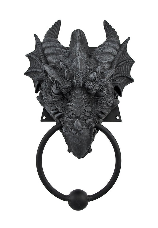 Pacific Giftware 9.25 Inch Gargoyle Dragon Door Knocker Resin Statue Figurine
