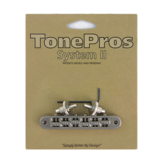 TonePros Standard Tuneomatic (small posts,"Roller" saddles) - TP6R - NICKEL