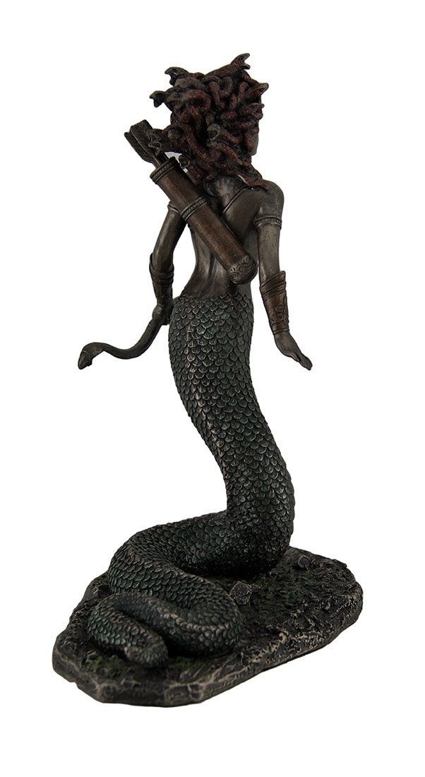 Veronese Design Medusa Greek Gorgon Serpent Monster Standing Holding Bow Highly Detailed Statue