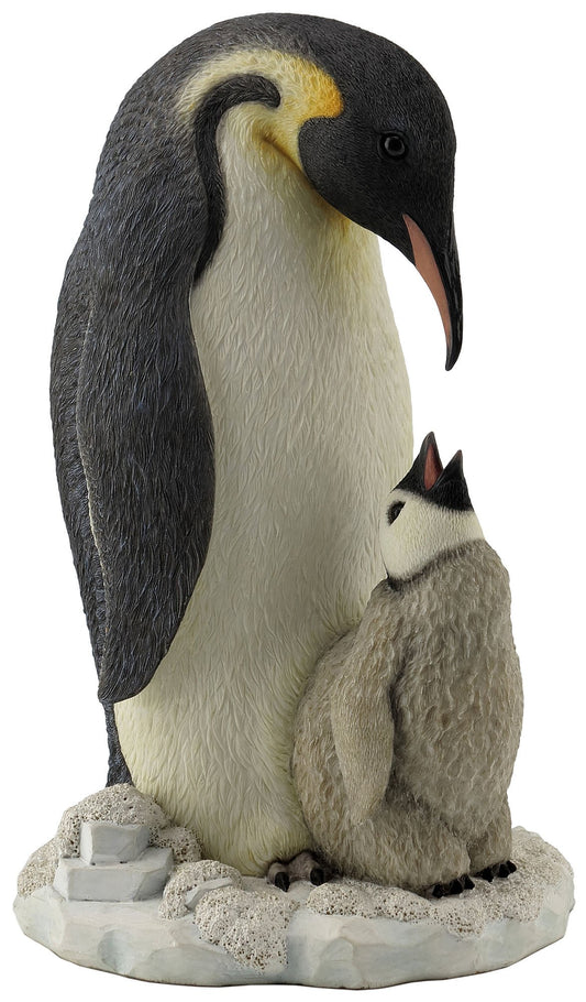 9 Inch Animal Figure Penguin wHungry Youngster Collectible Display
