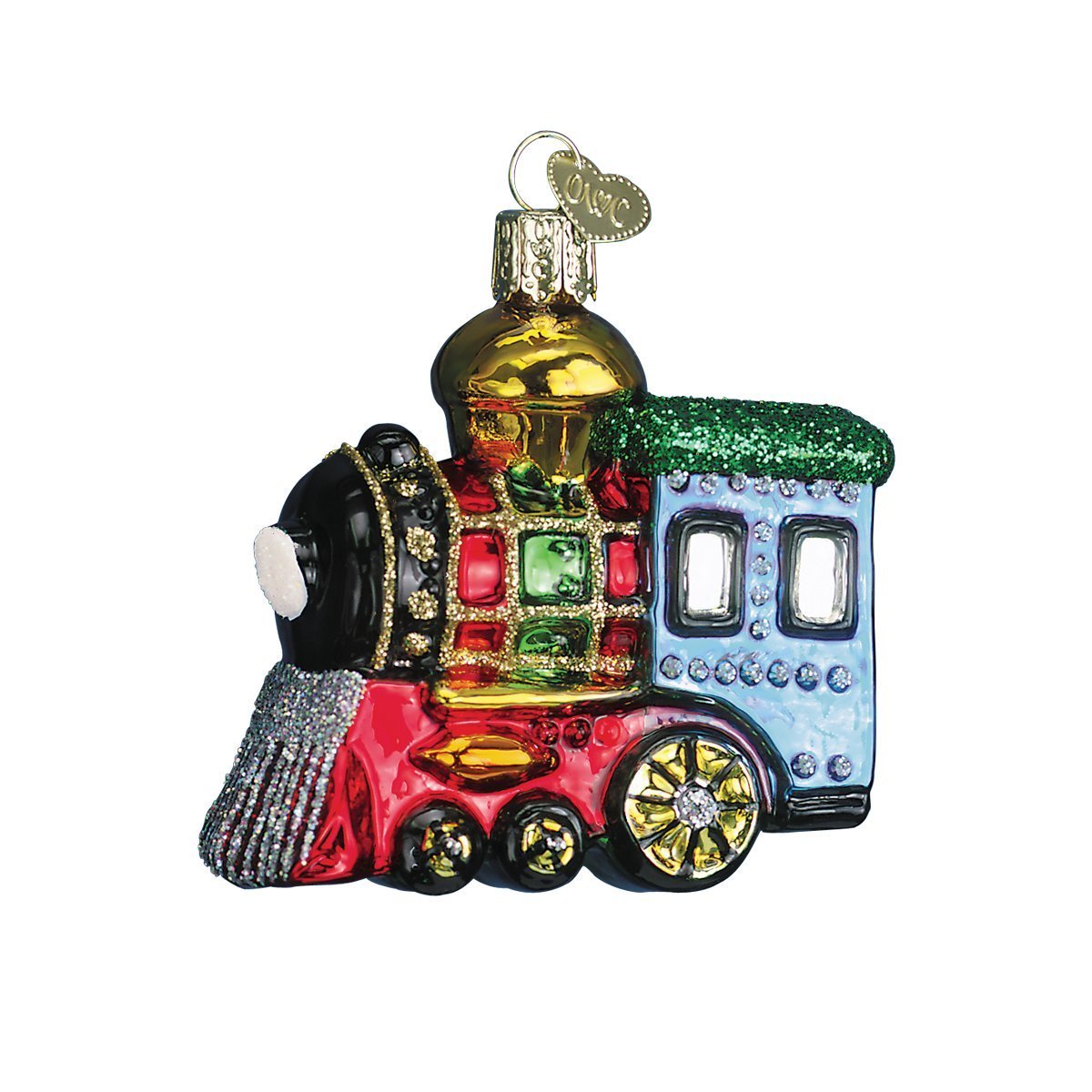 Old World Christmas Ornaments: Planes, Trains, Helicopters, Boats and Trucks Glass Blown Ornaments for Christmas Tree