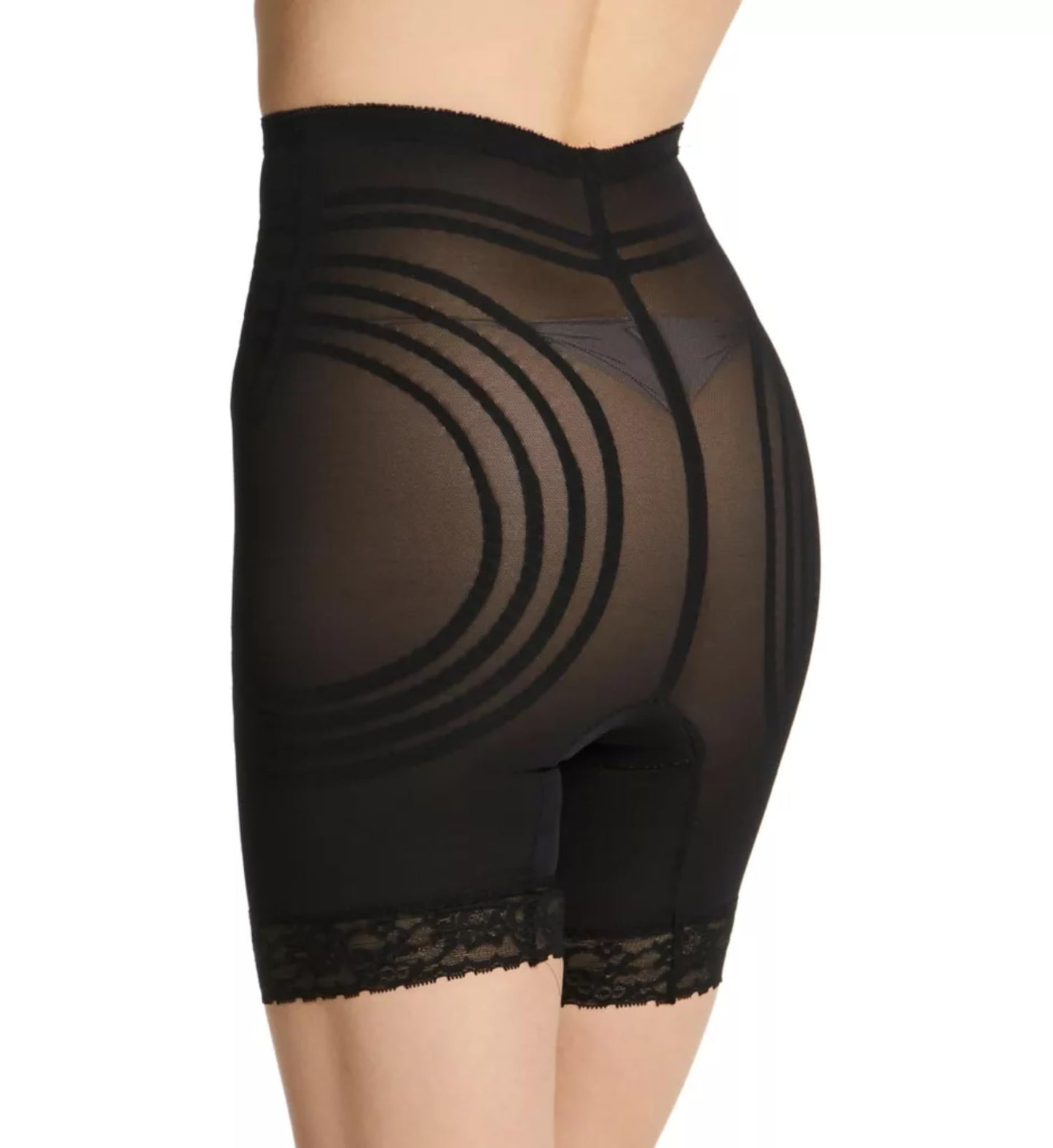 6209 High Waist Thigh Shaper | Size Sm - 15X | Made in USA | Flex Fit | No Top Roll | Firm - Extra Firm Tummy-Thigh Control