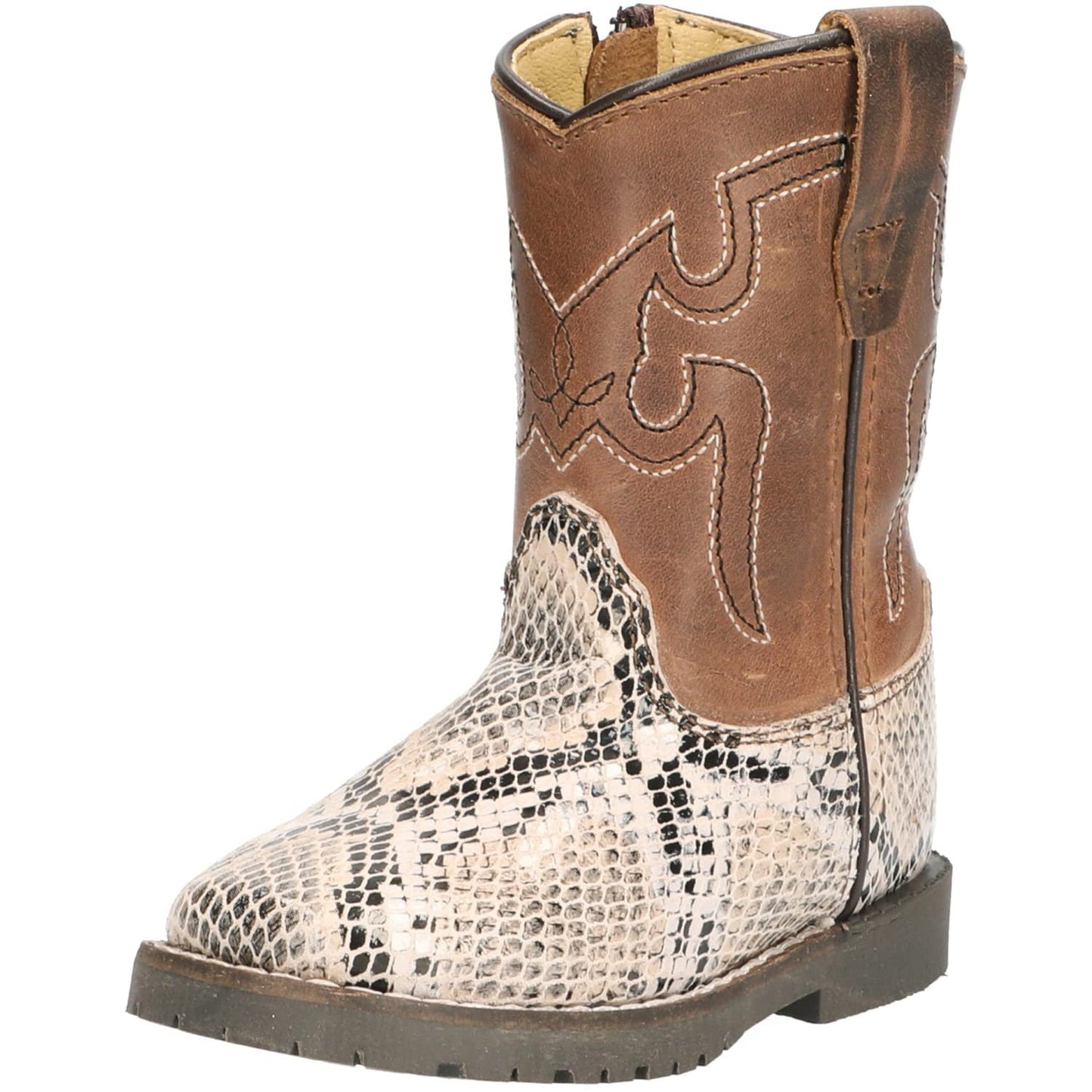 Smoky Mountain Boots | Autry Series | Toddler’s Western Boot | Square Toe Leather | TPR Sole & Walking Heel | Leather and Man-made uppers & Man-Made Lining