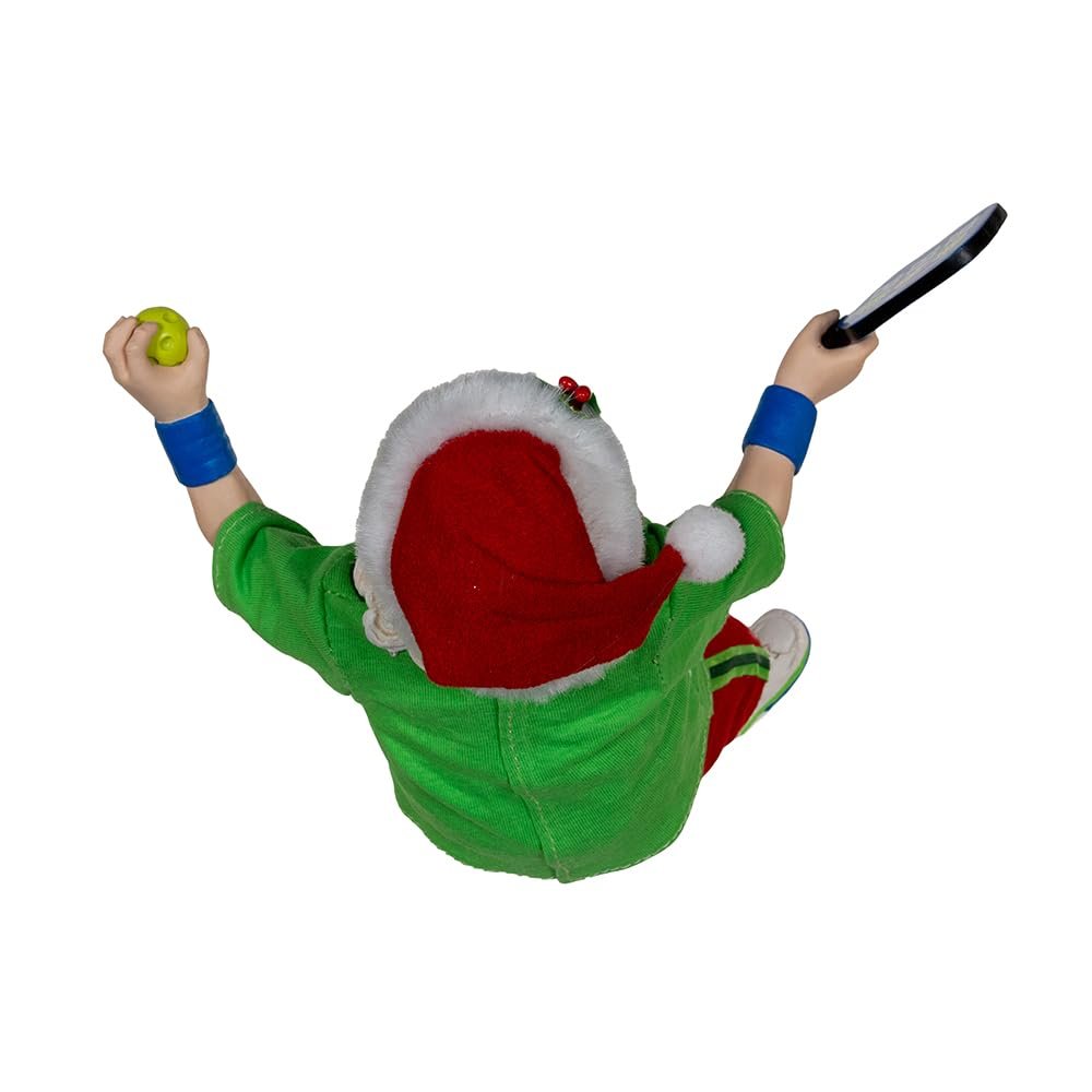 Kurt Adler 10-inch Fabrich‚? Santa Playing Pickleball