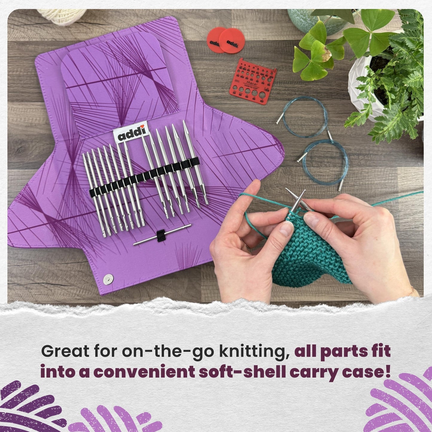 skacel by addi addiClick Interchangeable Knitting Needle Set