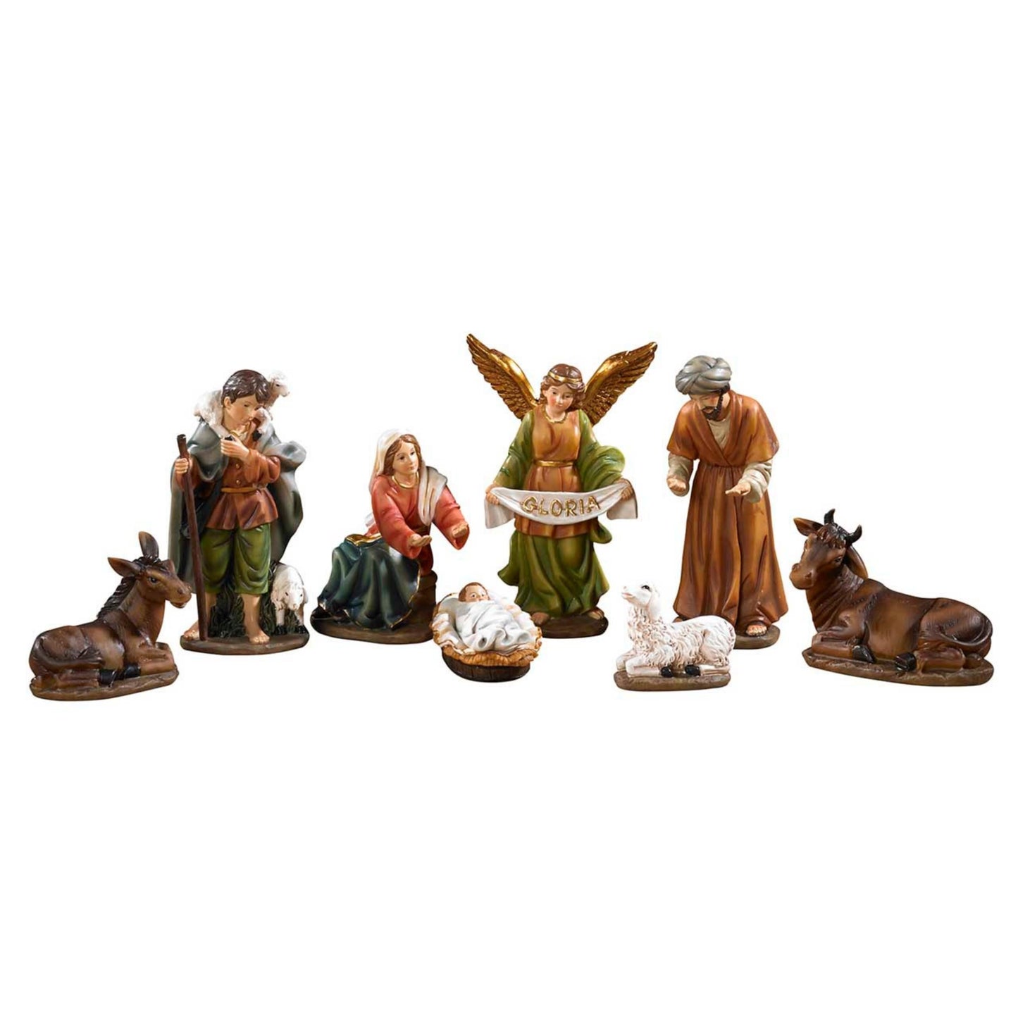 Christian Brands Hand Painted Nativity Scene