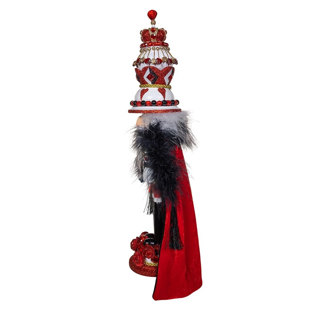 Kurt Adler 18.8-inch Hollywood Nutcrackers™ King of Hearts with Cape Nutcracker