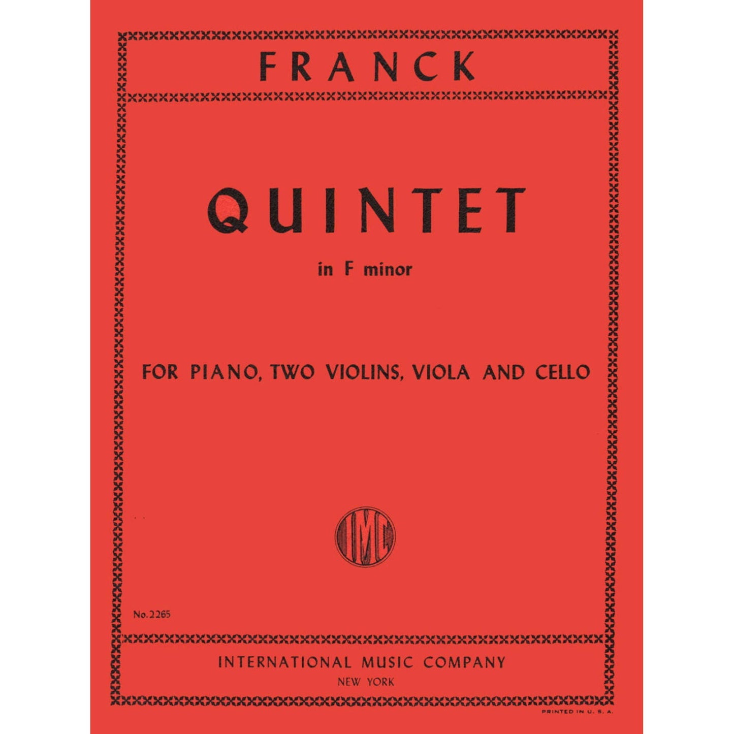 Franck, César - Piano Quintet in f minor - Two Violins, Viola, Cello, and Piano - International Edition [Sheet music] [Sheet music] [Sheet music] [Sheet music] [Sheet music] [Sheet music] [Sheet music] [Sheet music] [Sheet music] [Sheet music] [Sheet...