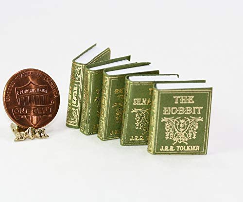 Dollhouse Miniature Set of 5 Classic Books by J. R. R. Tolkien by New Creations