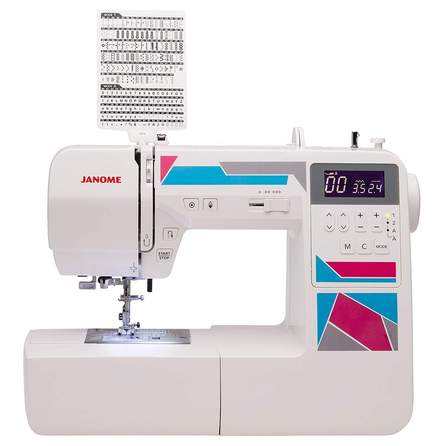 Janome MOD-30 Computerized Sewing Machine with 30 Built-In Stitches, 3 One-Step Buttonholes, Drop Feed and Accessories